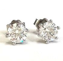 2.01ct. D/SI1 Diamant Solitärohrstecker, Weissgold, 24.900,-