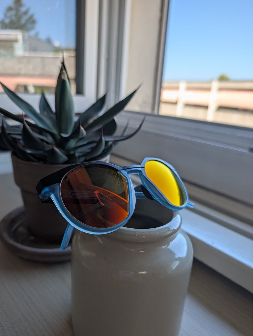 Oakley Lunettes & Verres: Oakley HSTN blue frame and orange lenses – D'occasion à Zürich par den_wg6w 3