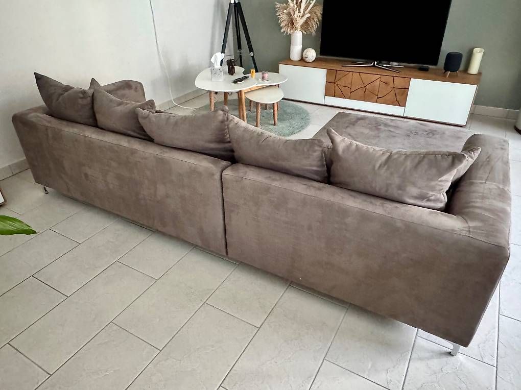 Divani: Modernes Ecksofa in Taupe-Grau - sehr bequem – Usato da Buttikon SZ venduto da MaRaLipptiker 2