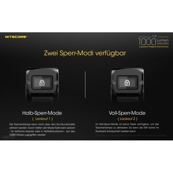 NiteCore Lampade: starke Schlüsselbundleuchte NiteCore TUP – Nuovo e nell'imballaggio originale da Grüningen venduto da Prolumin 3