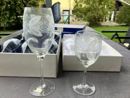 Kristallgläser Bohemia, handgeschliffen