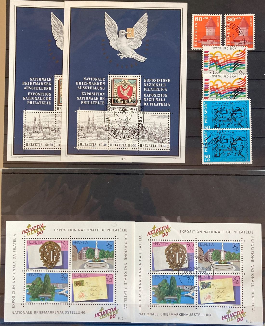 Tutti i francobolli: Blocks / Sonderausgaben 1990-1996 postfrisch und ET gest. – Usato da Flawil venduto da Furti