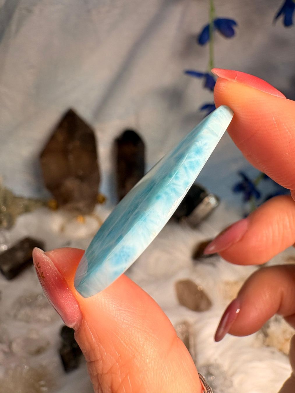 Mineralien & Heilsteine: Larimar Cabochon – Neu und originalverpackt aus Neuheim von m.hald 3