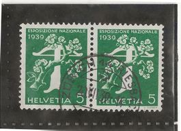 ZÜRICH 14  20.06.39 auf Zu#236 Mi#352 (Paar) Vollst. [1A8]