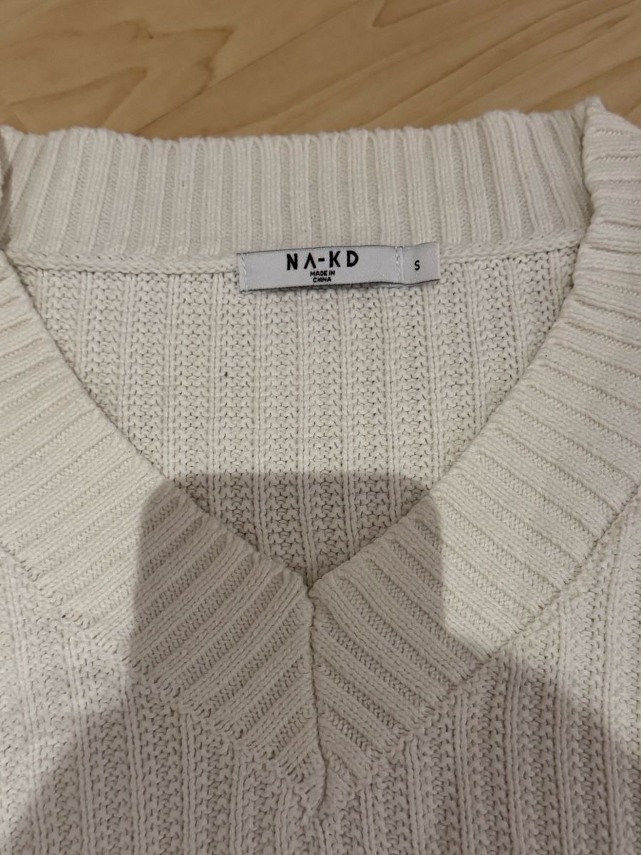 Na-kd Maglioni & Felpe: NA-KD Strickpullover in Weiss, Grösse S – Nuovo (secondo la descrizione) da Tuggen venduto da jess_gls06 2