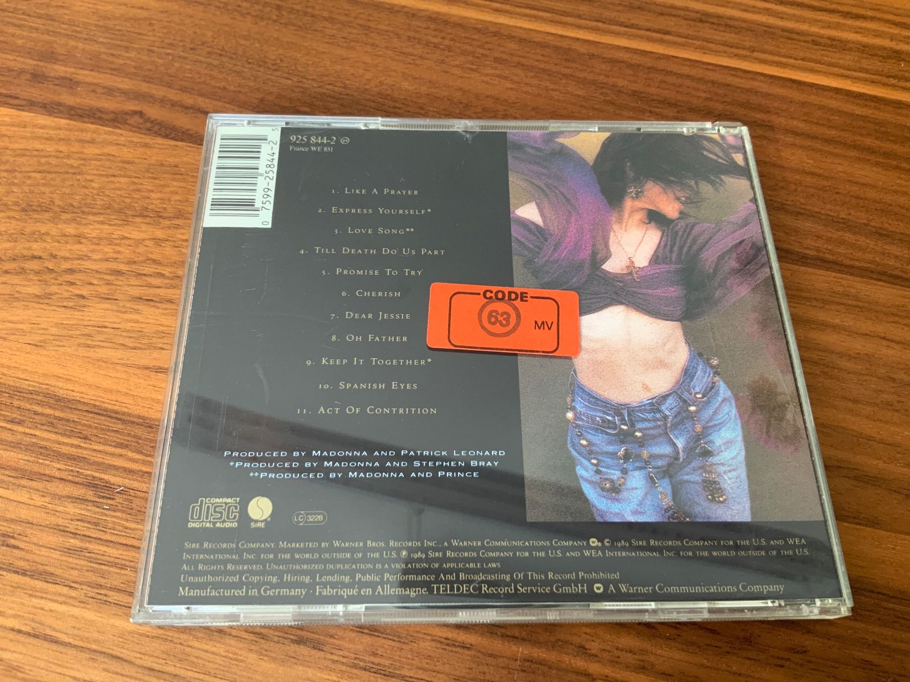 CD: Madonna Licke a Prayer – Usato da Häusernmoos venduto da BarBer_1 1