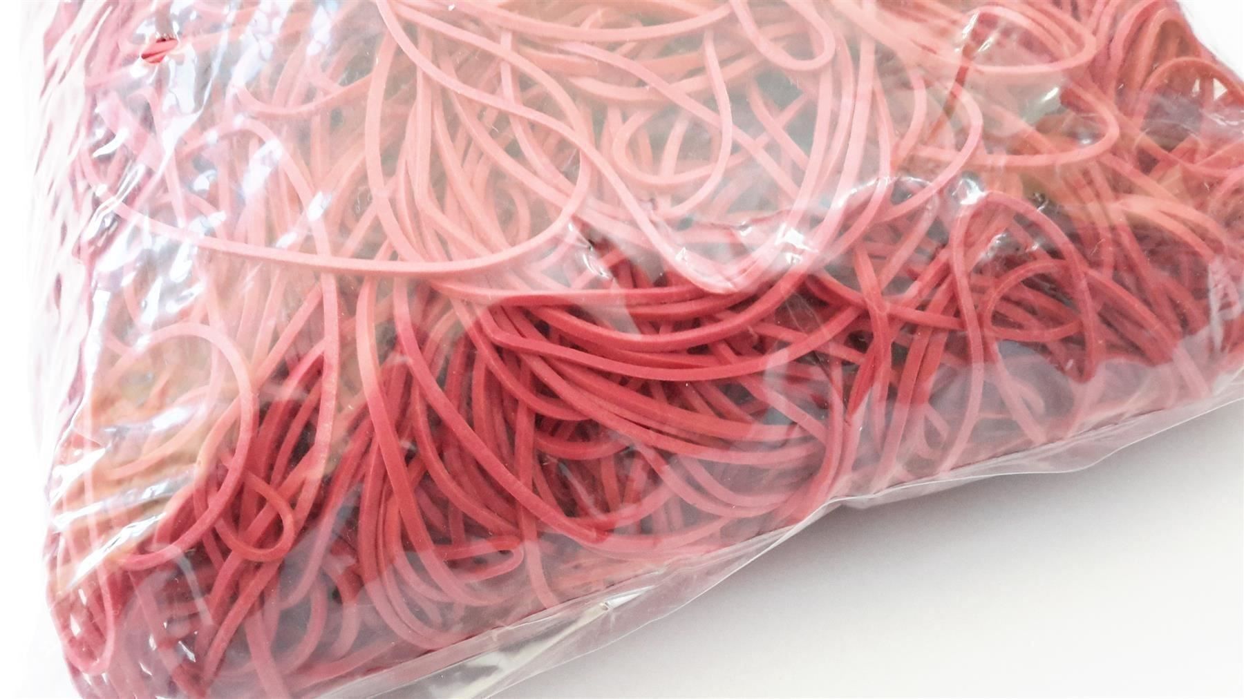Nastri decorativi: Gummiringe, 1 kg, 60 x 1 mm, rot – Nuovo e nell'imballaggio originale da St. Gallen venduto da cointec 3