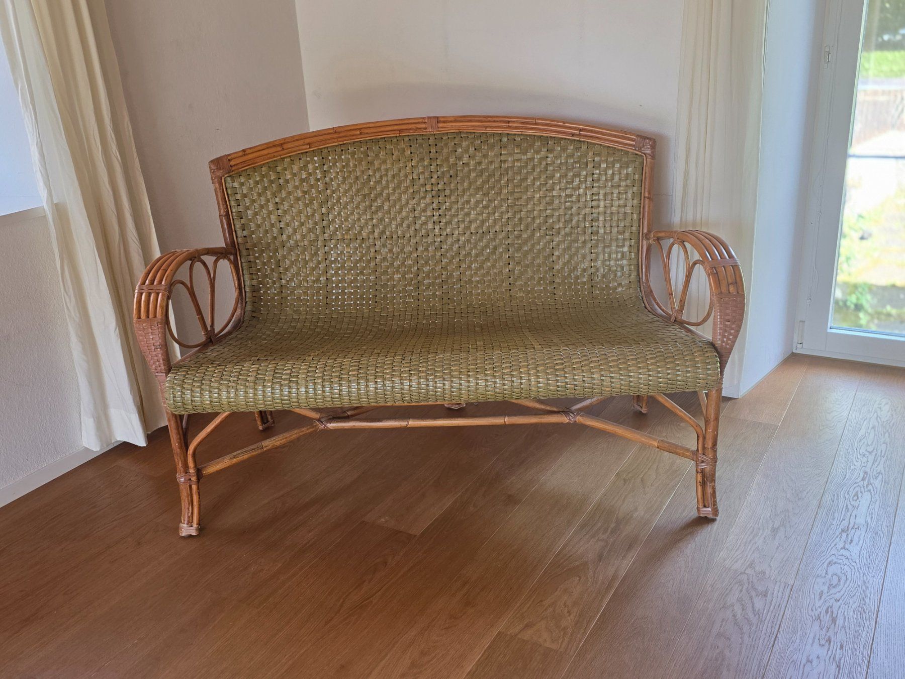 Sofas: Rattan-Sofa 2-Plätzer, Vintage – Gebraucht aus Winterthur von Carla144 3