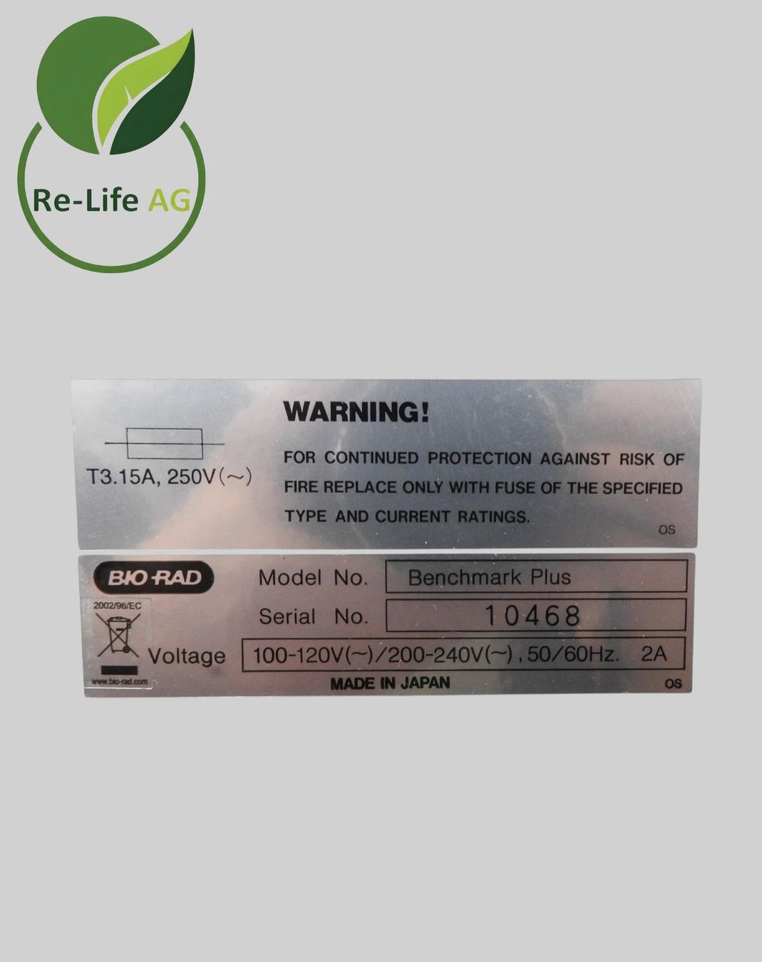 Tutte le macchine: Bio-Rad | Benchmark Plus | Microplate Spectrophotometer – Usato da Reinach BL venduto da Re-LifeAG_Labor2 7