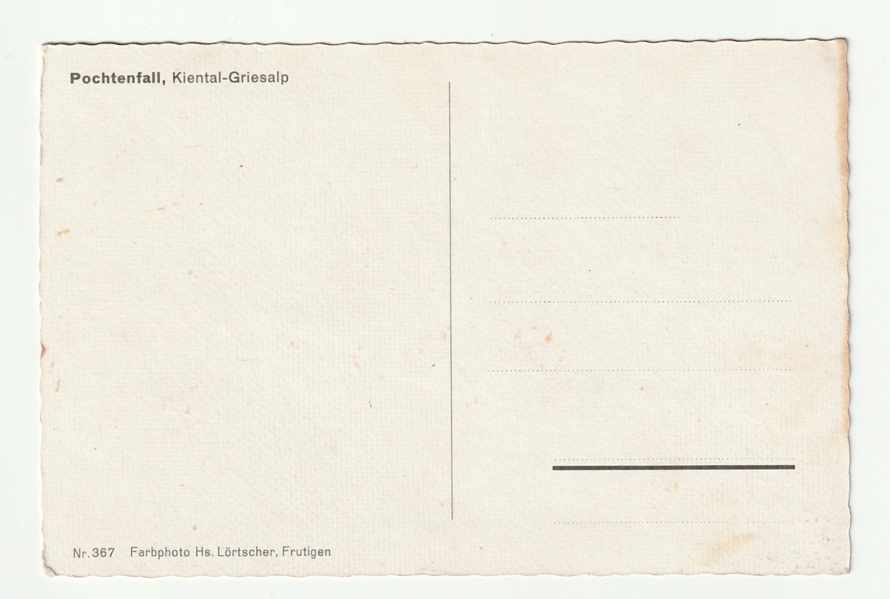 Cartoline postali: Pochtenfall, Kiental - Griesalp, Bern – Nuovo (secondo la descrizione) da St. Gallen venduto da Ricardo_Deals 1