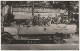 Ak Postauto Bus, Berlin, private Fotokarte von 1922