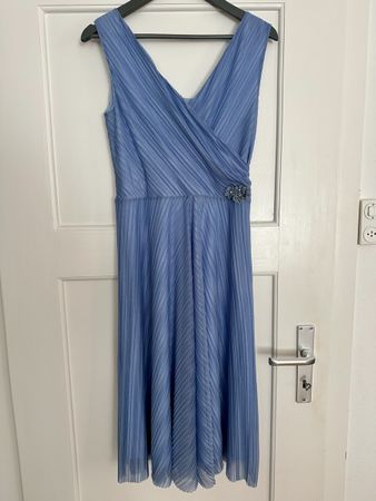 Giulia Valli Cornflower Blue Dress, Size DE 36
