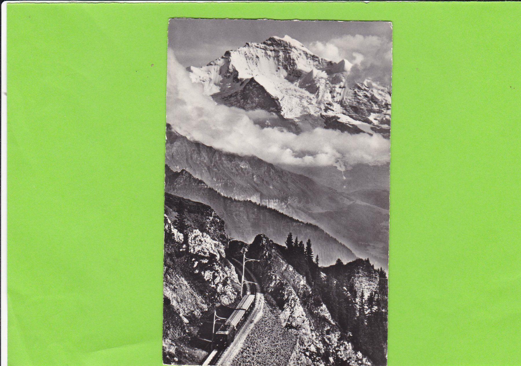 Ansichtskarten: 12466 Schynige Platte-Bahn, E. Gyger – Gebraucht aus St. Peterzell von neckertal