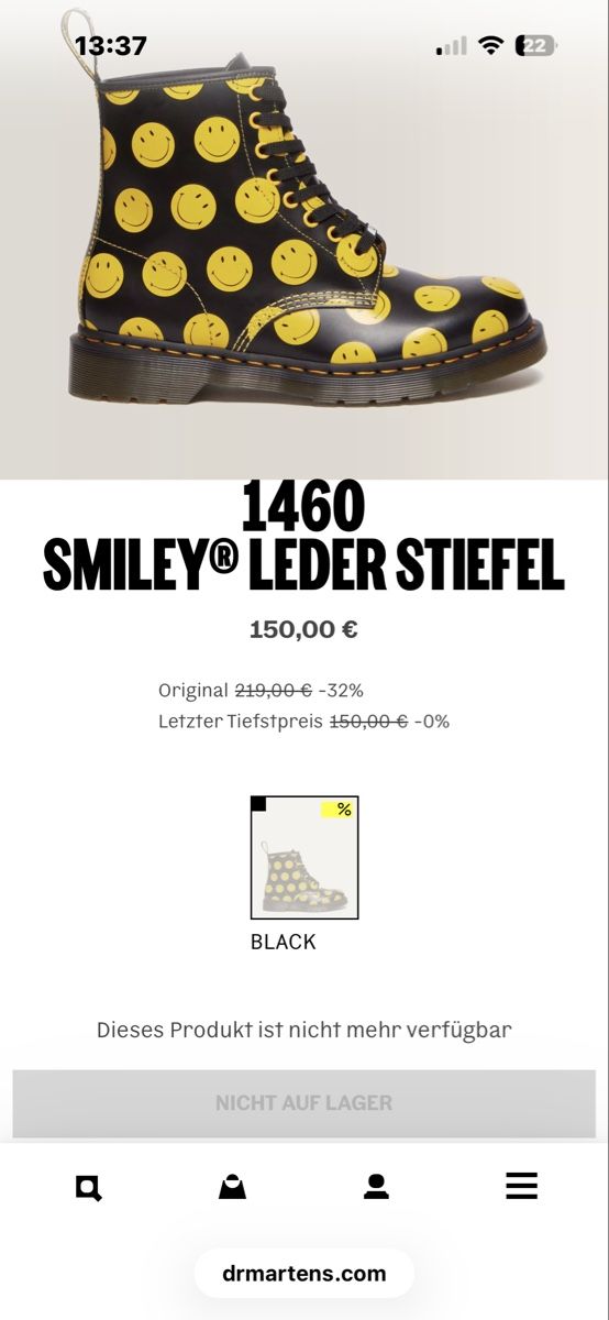 Dr. Martens Scarpe da uomo: Dr.Martens x Smiley Boots Grösse 36 – Nuovo e nell'imballaggio originale da Boniswil venduto da Biancaneve91 8