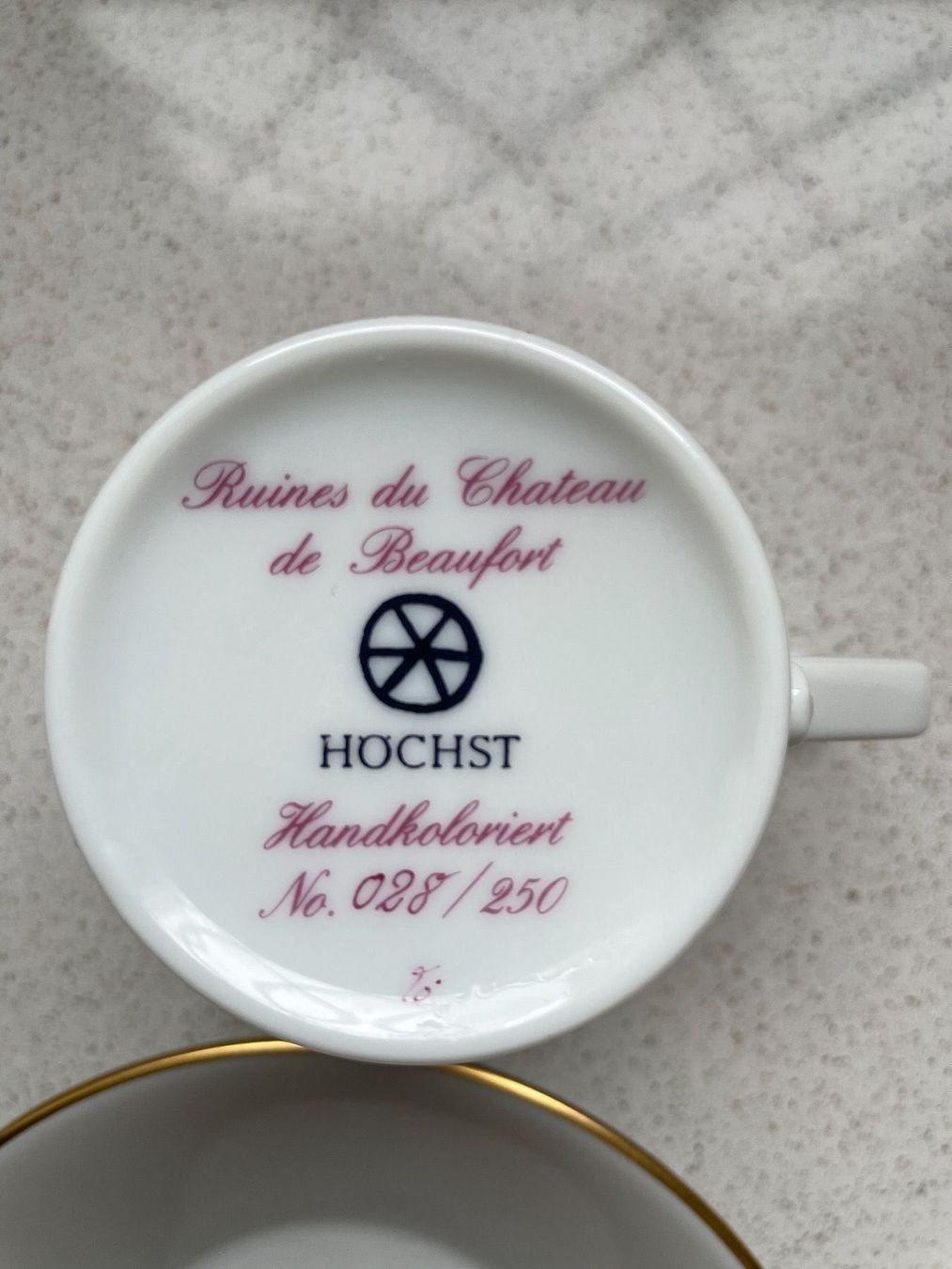 Tazze: Höchst Hoechst Espresso Tasse handkolor – Usato da siebnen venduto da minte 1