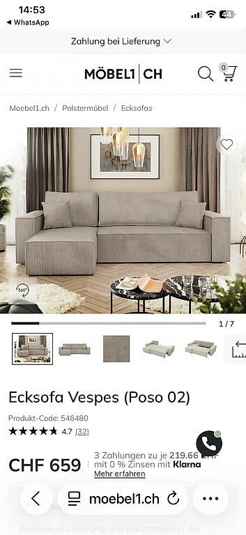 Sofas: Sofa mit Schlaffunktion – Gebraucht aus  von  2
