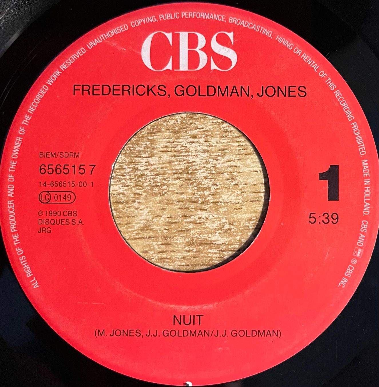 Dischi in vinile: FREDERICKS GOLDMAN JONES - NUIT – Usato da Bussigny venduto da vinyl-pas-cher 2