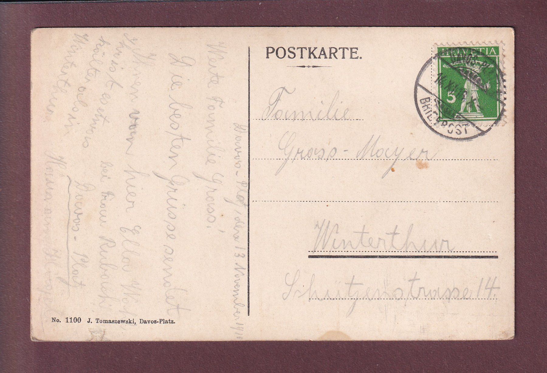 Cartes postales: DAVOS - 1916 – D'occasion à Pully par nicecards 1