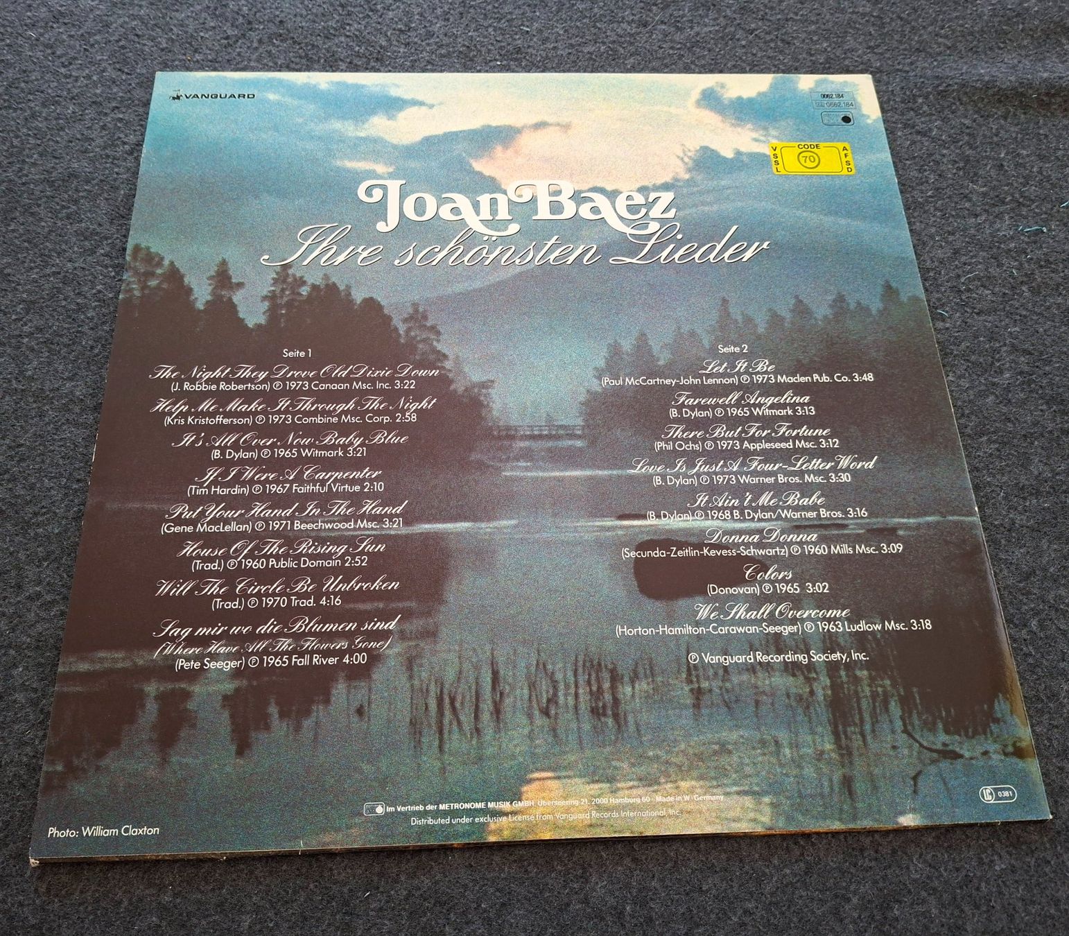 Dischi in vinile: Joan Baez, Ihre schönsten Lieder, LP – Usato da Merenschwand venduto da lea61 1