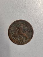 Münze 1 Cent mit Löwe und Kranz, 1883, Niederlande