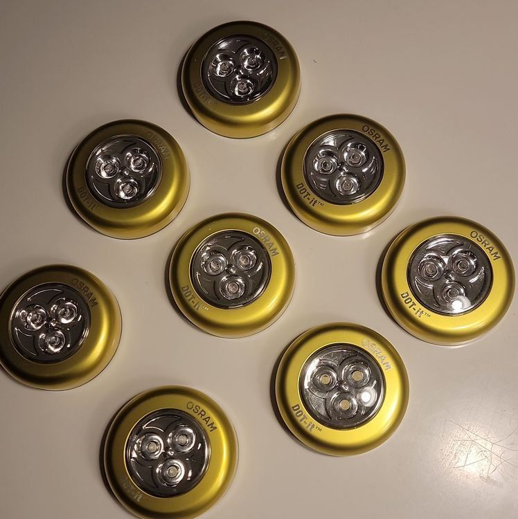 Osram Lampade: 36x Osram Dot-it Leuchten, Klebeleuchten, warmweiss – Nuovo (secondo la descrizione) da Cham venduto da Mako8352 2