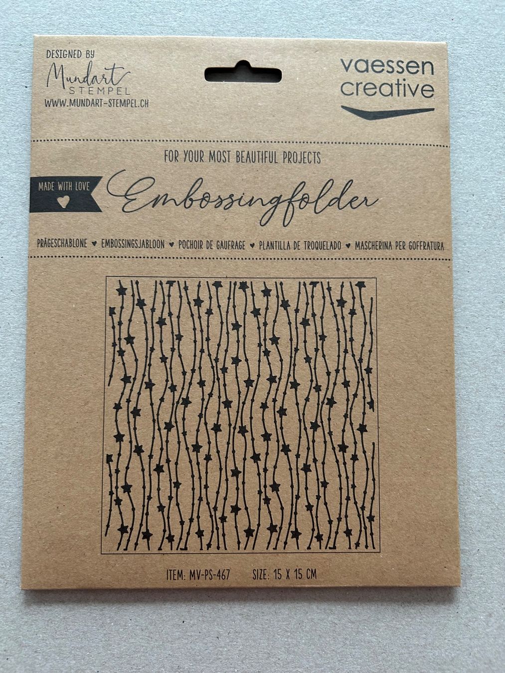 Sizzix Pochoirs: Prägeschablone Sternengirlande – Neuf avec emballage d'origine à Neu St.Johann par har_f865