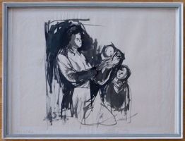 Hugo Wetli (1916-1972) Maler, Graphiker - Tuschzeichnung