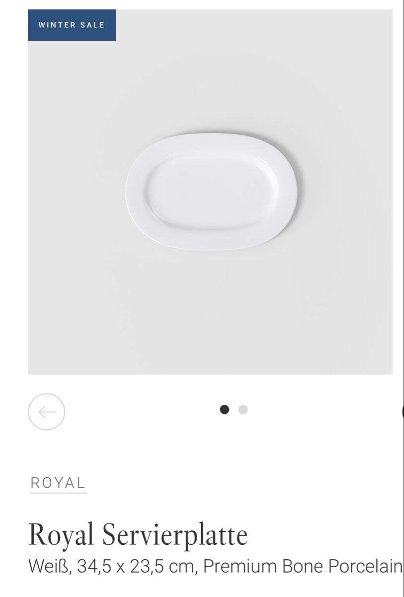Villeroy & Boch Piatti di portata: Servierplatte Villeroy & Boch Royal – Usato da Saanenmöser venduto da ballerinas