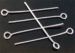 Penna & Evidenziatori: 10 Kettelstifte versilbert 40mm dünner!! – Nuovo (secondo la descrizione) da Alpnachstad venduto da perlengaby