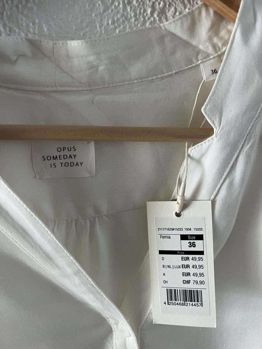 Opus Camicette: Neue Opus Hemdbluse mit Etikette – Nuovo e nell'imballaggio originale da Wettingen venduto da epe_9vbf 2
