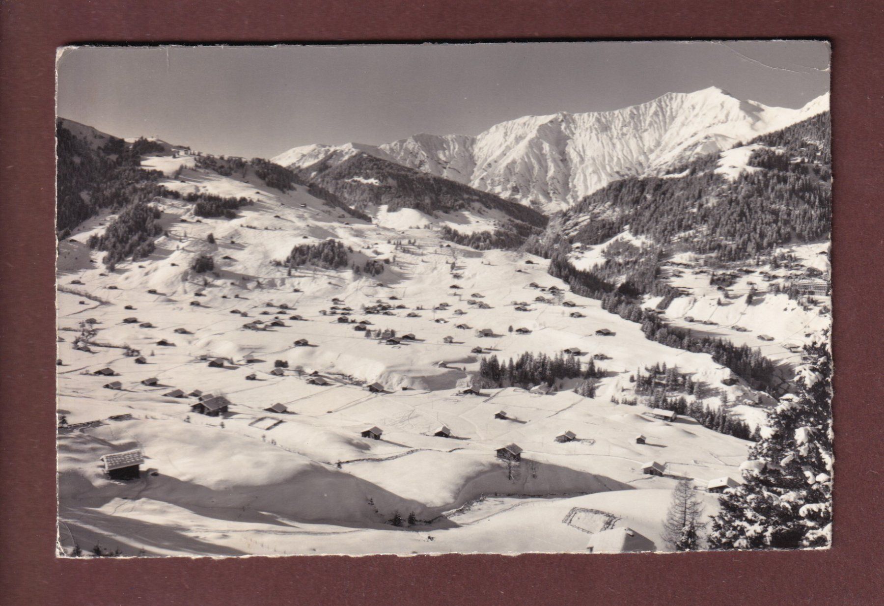 Cartoline postali: ADELBODEN - Der Boden - 1963 – Usato da Pully venduto da nicecards-shop