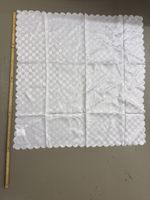 Tischdecke weiss quadratisch 85x85 cm guter Zustand