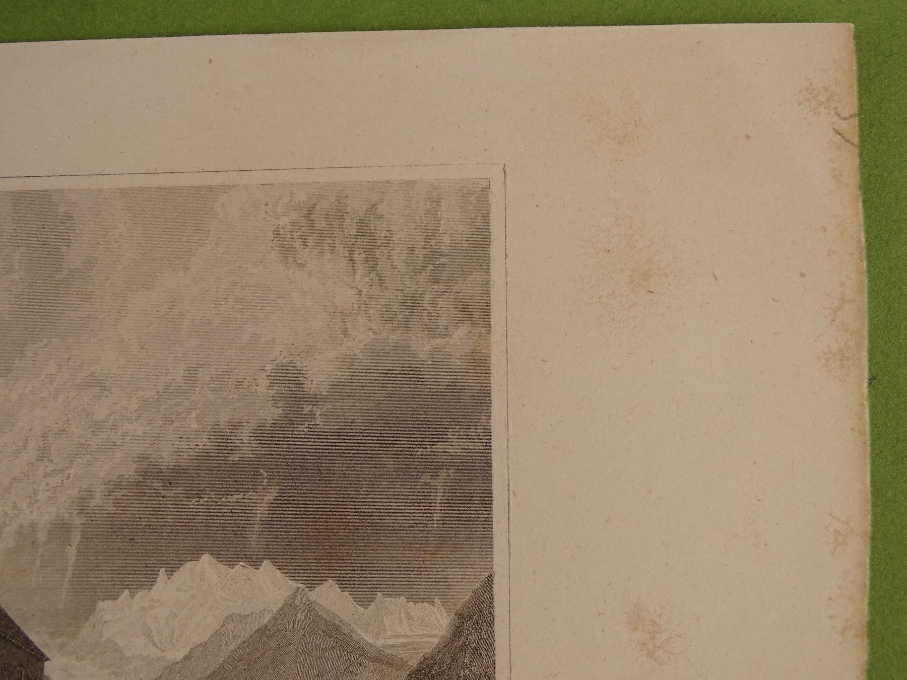 Incisioni: VISP, VIÈGE, STAHLSTICH 1838 – Usato da Grüningen venduto da Kartensammler 5