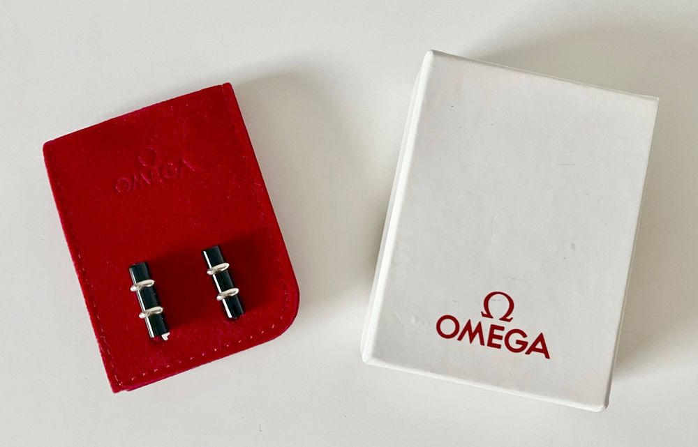 🎁 Rares boutons de manchette Omega neufs 🎁 (Neu und originalverpackt ...