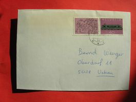 100 Jahre Gotthardbahn Briefmarken-Umschlag Helvetia,