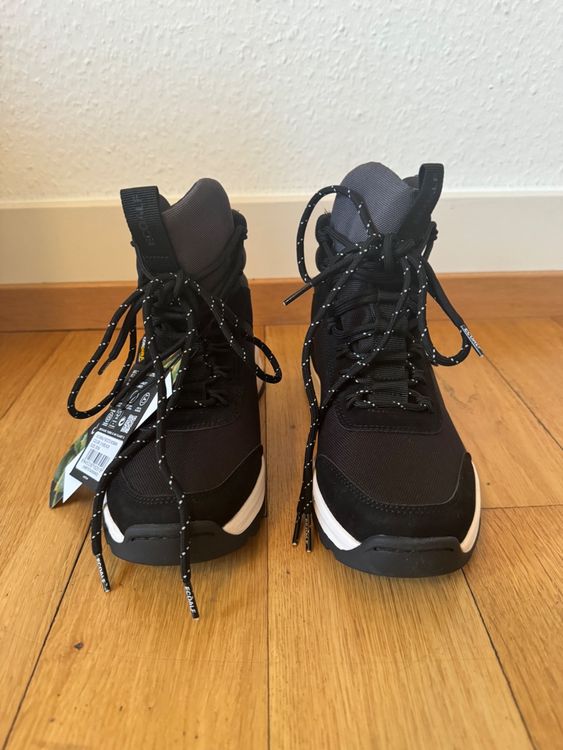 ECOALF TIETARALF DAMEN SCHNÜRBOOT SCHWARZ (Nuovo (secondo la