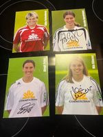4 Autogrammkarten Frauen FFC Frankfurt signiert