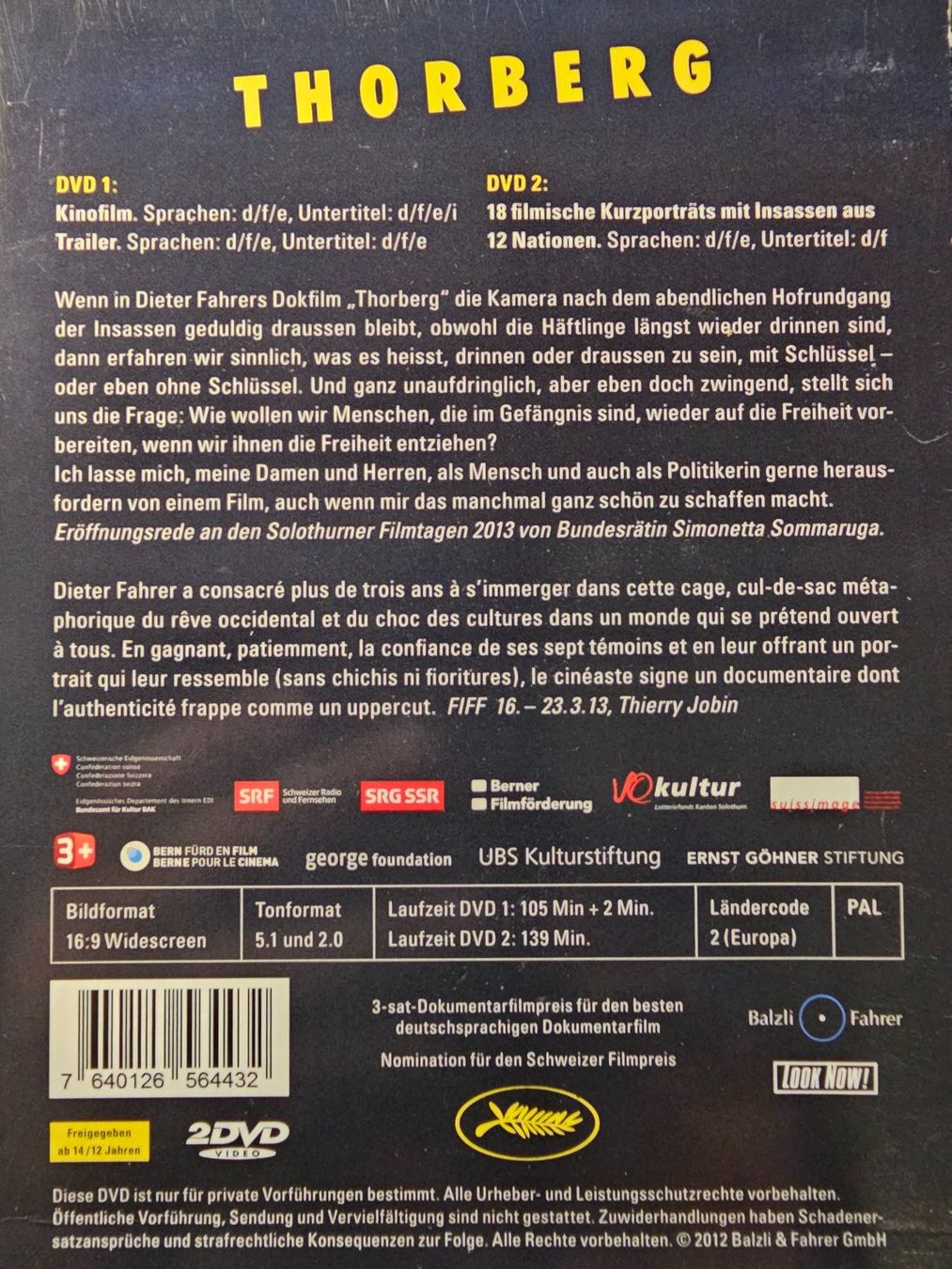 Tutti i DVDs: Thorberg – Usato da Wahlen b. Laufen venduto da Cg10 1