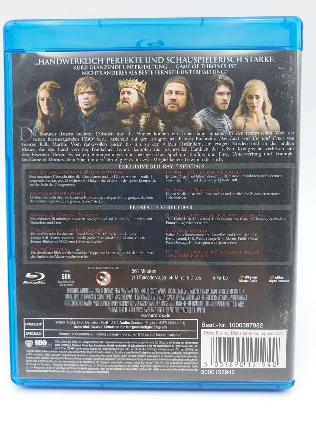 Alle DVDs: Game of Thrones, 1. Staffel Blu-Ray – Gebraucht aus Wil SG von Donaldus 1