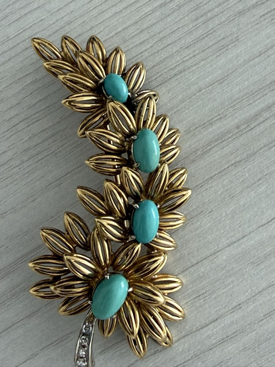 Broschen & Nadeln: Brosche Gelb Gold 14k – Gebraucht aus Oberhof von RealStone 2