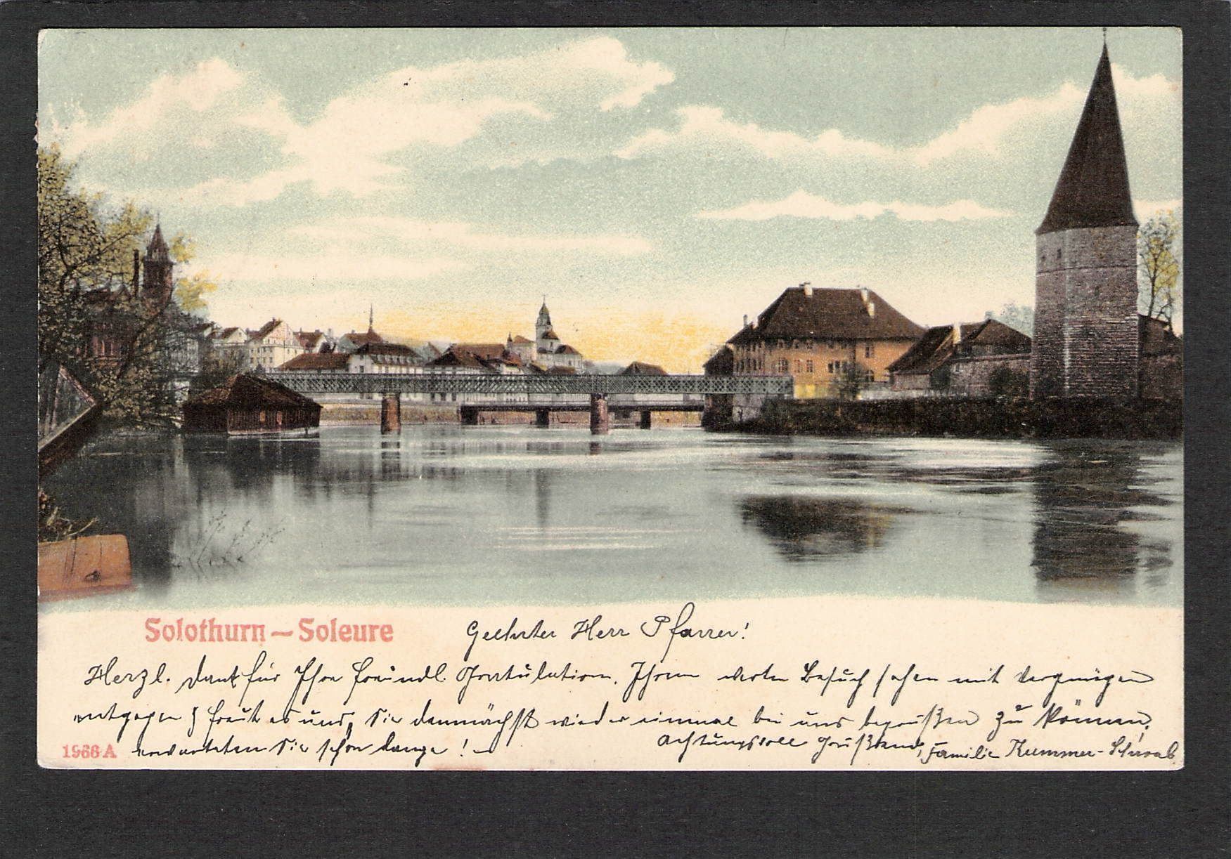 Cartoline postali: AK/SO Solothurn , 1906 – Usato da Reichenburg venduto da Pipo-67