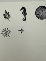 Rubber stamp with motif: star
