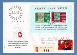 1965 NABRA Ersttagsbrief- Eingeschrieben