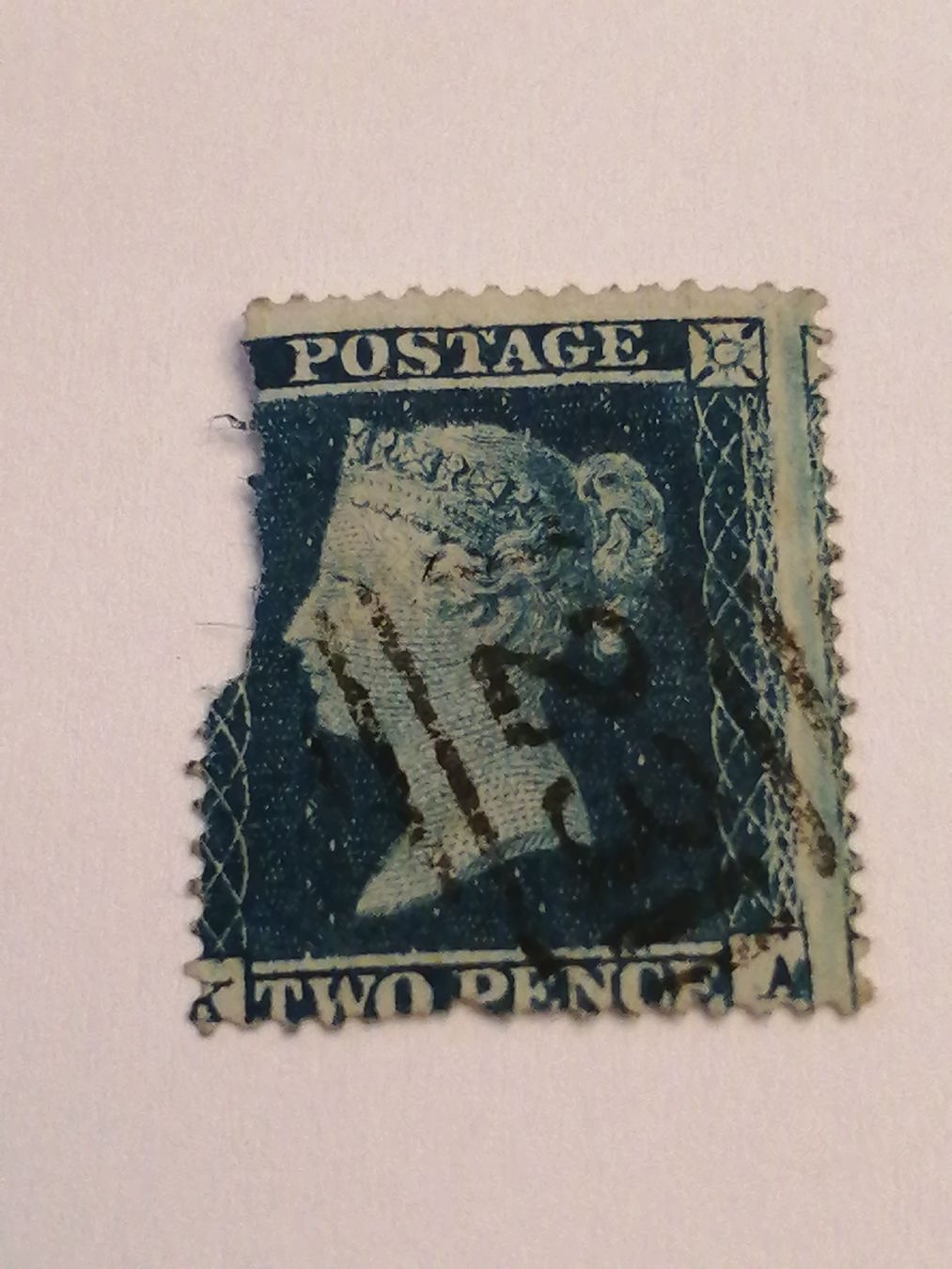 Tutti i francobolli: Two Pence Blue 1855 – Usato da Happerswil venduto da tschergi