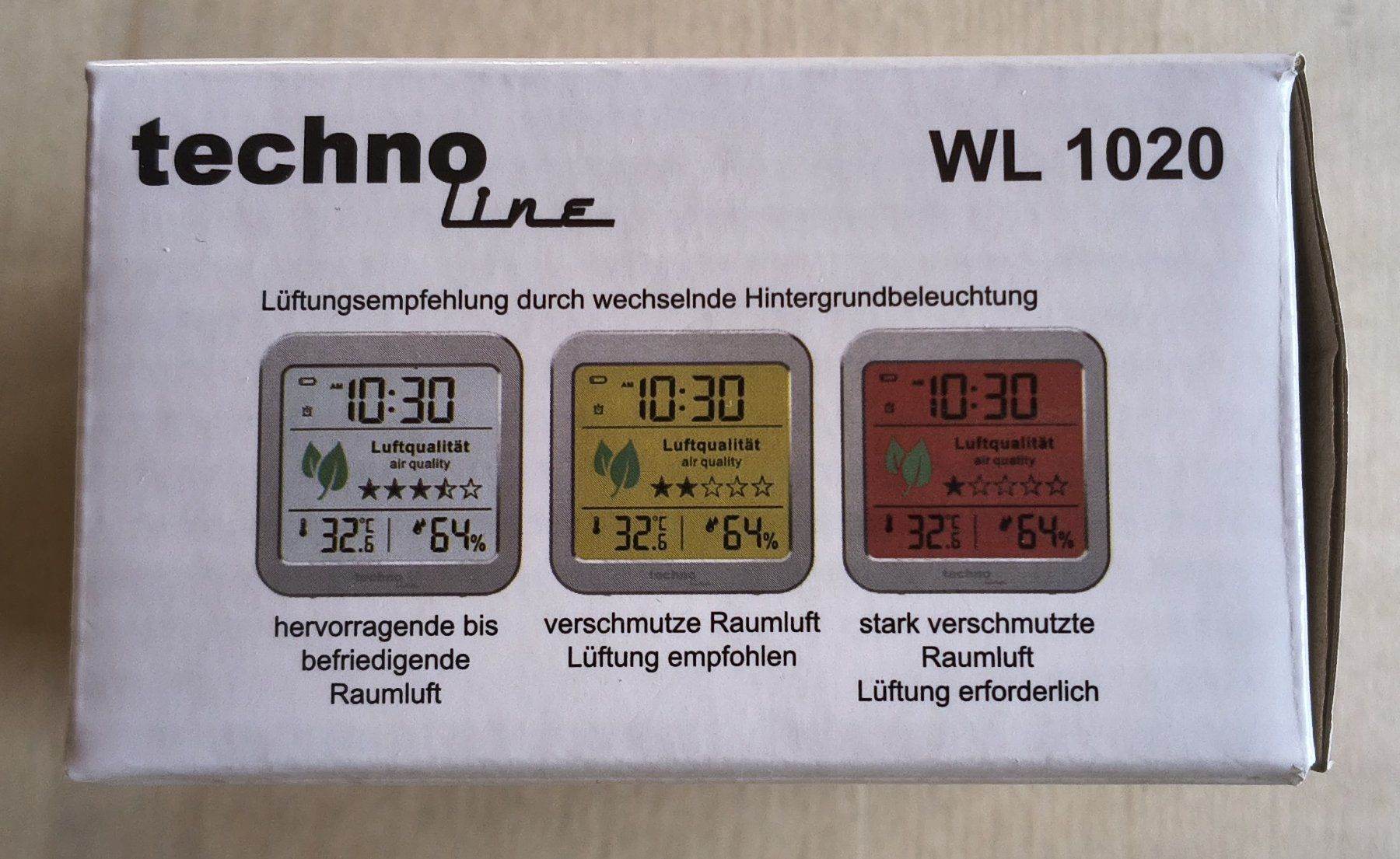 Misurare: Luftqualitätsmesser Technoline WL 1020 (neuwertig) – Usato da Verscio venduto da Pwyss 3