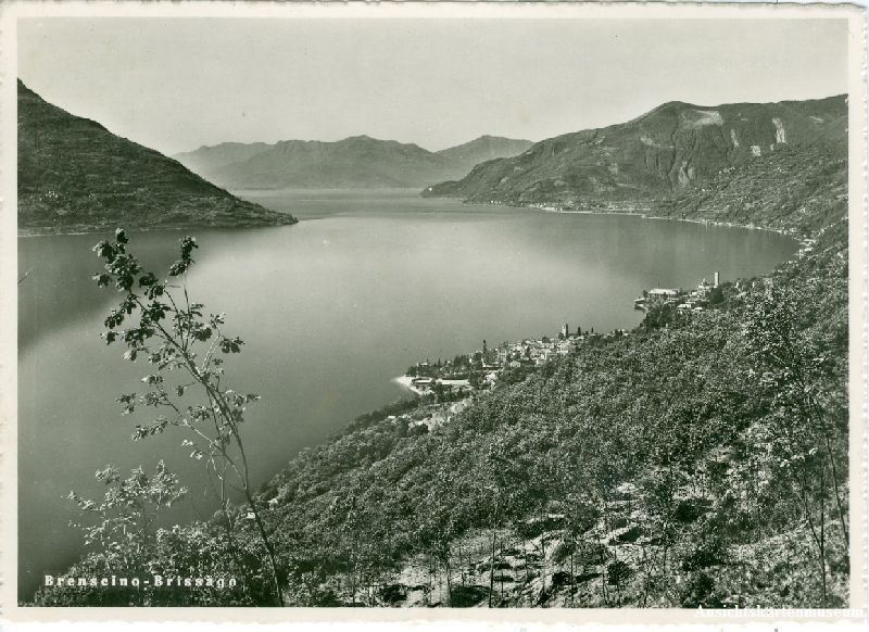 Ansichtskarten: Brenscino - Brissago + 1947 – Gebraucht aus Emmenbrücke von teestube