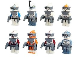 8 STAR WARS CLONE TROOPER - KLEMMBAUSTEINE MINIFIGUREN