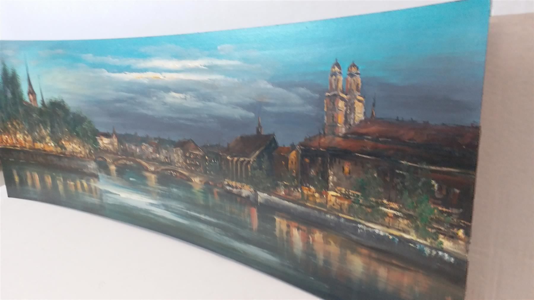 Dipinti: Corti "Zürich bei Nacht" Oelgemälde – Usato da Zürich venduto da Galerie-Kunst 2