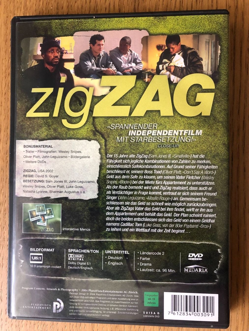 Alle DVDs: Zig Zag (Wesley Snipes) 2002 – Gebraucht aus Basel von jannickpascal 1