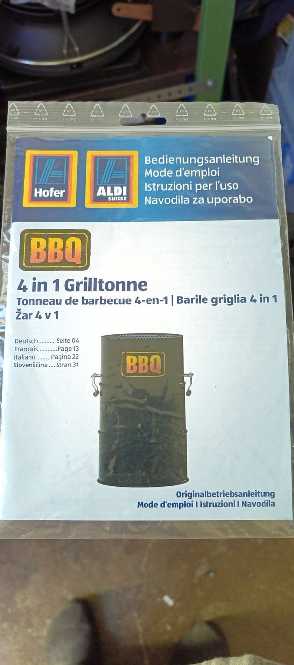 Griglie: Fass Grill Grillfass Smoker Lagerfeuer – Usato da Lohn SH venduto da Verkauf2 1